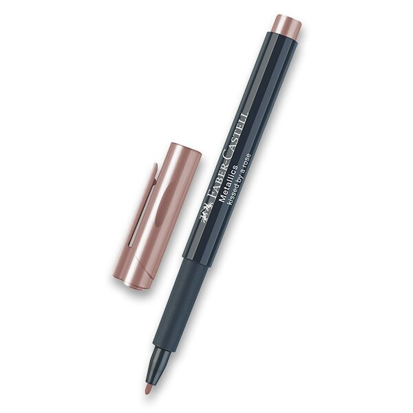 Popisovač metalický růžová Faber-Castell