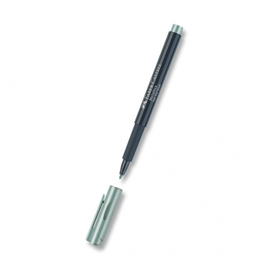Popisovač Faber Castell metalický ledová modrá Faber-Castell