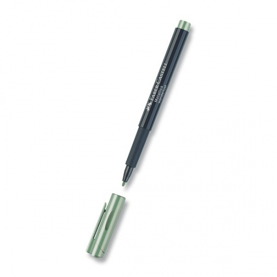 Popisovač Faber Castell metalický ledově zelená Faber-Castell
