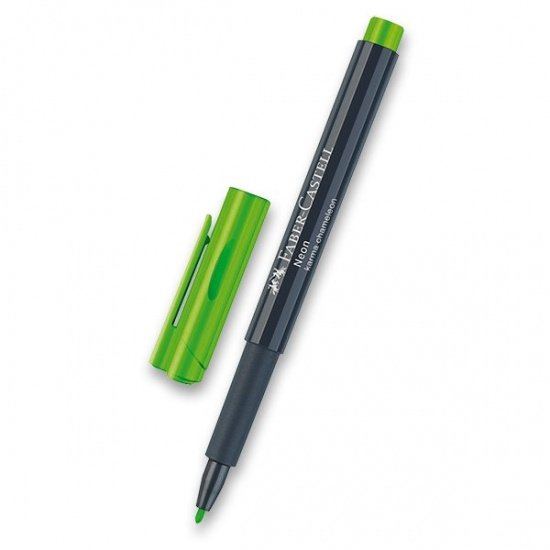 Popisovač neonový zelená Faber-Castell