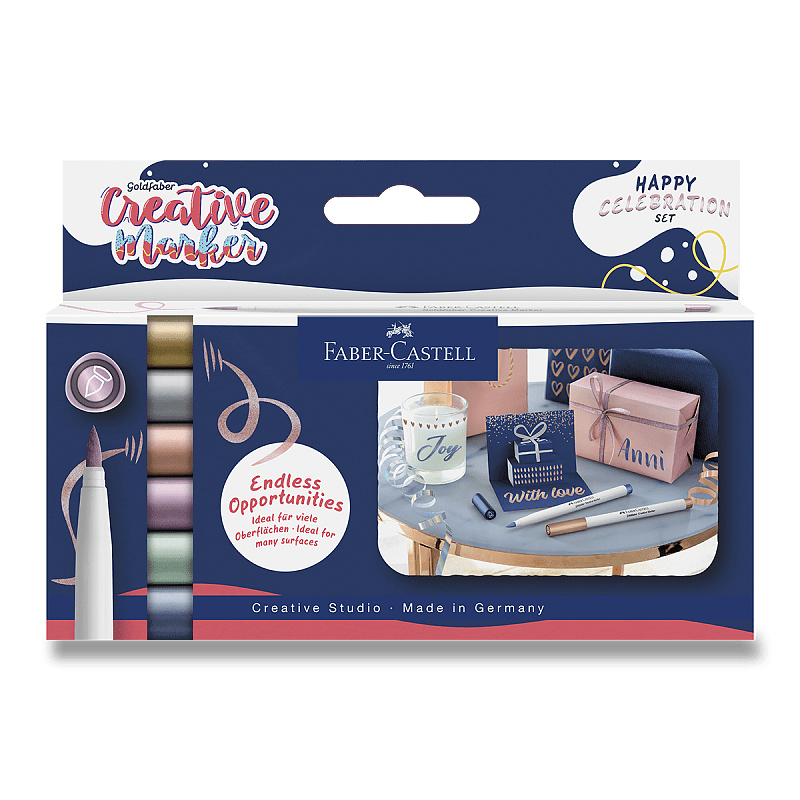 Popisovače Faber-Castell Creative Celebration - 6 ks