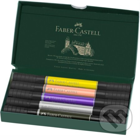Popisovač Faber-Castell Pitt Artist Pen Dual Marker Fashion sada 5 ks Faber-Castell