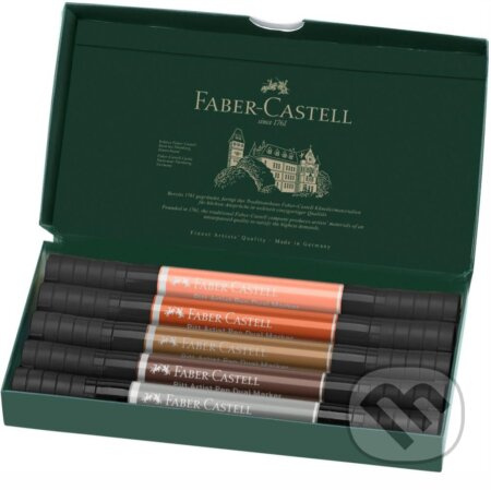 Popisovač Faber-Castell Pitt Artist Pen Dual Marker Portrait sada 5 ks Faber-Castell