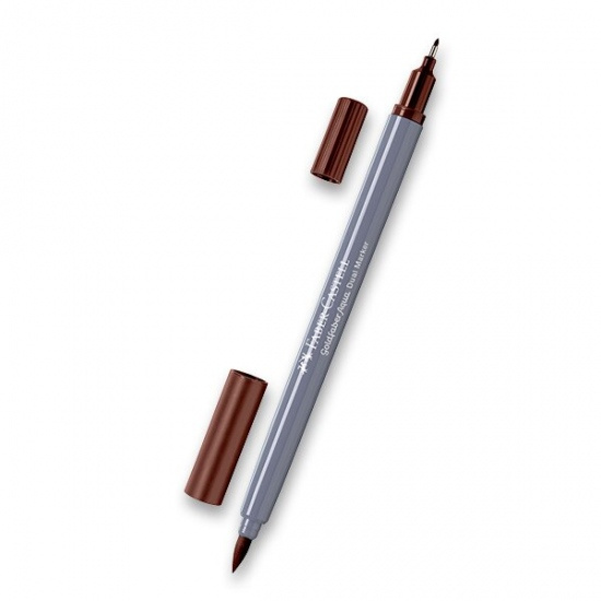Popisovač Faber-Castell Goldfaber Aqua Dual Marker výběr barev hnědá, 283 Faber-Castell