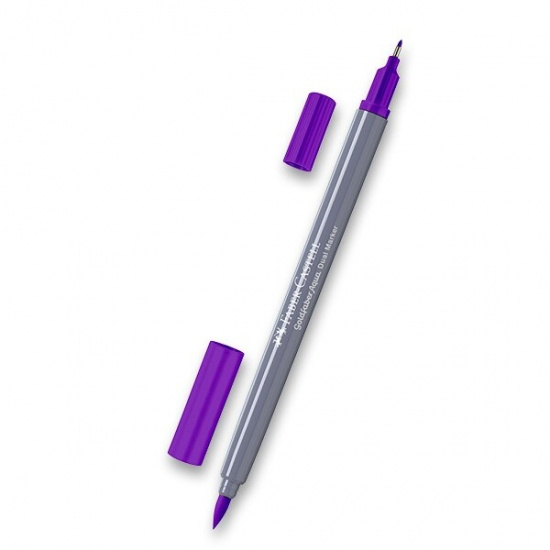 Popisovač Faber-Castell Goldfaber Aqua Dual Marker výběr barev fialová, 284 Faber-Castell