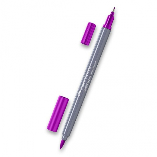 Popisovač Faber-Castell Goldfaber Aqua Dual Marker výběr barev sv. purpurová, 228 Faber-Castell