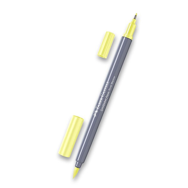 Popisovač Faber-Castell Goldfaber Aqua Dual Marker výběr barev sv. žlutá, 104 Faber-Castell