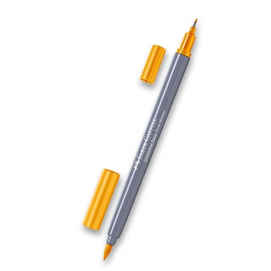 Popisovač Faber-Castell Goldfaber Aqua Dual Marker výběr barev tm. žlutá, 109 Faber-Castell