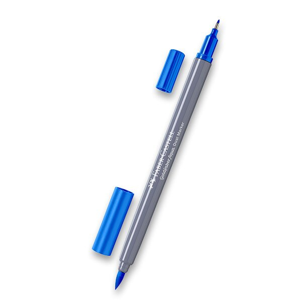 Popisovač Faber-Castell Goldfaber Aqua Dual Marker výběr barev modrá, 110 Faber-Castell