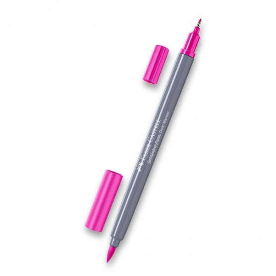 Popisovač Faber-Castell Goldfaber Aqua Dual Marker výběr barev sv. růžová, 128 Faber-Castell
