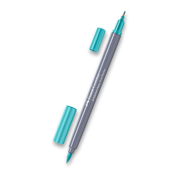 Popisovač Faber-Castell Goldfaber Aqua Dual Marker výběr barev kobaltově zelená, 356 Faber-Castell