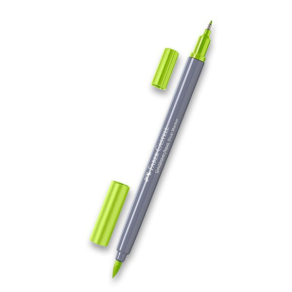 Popisovač Faber-Castell Goldfaber Aqua Dual Marker výběr barev sv. zelená, 171 Faber-Castell