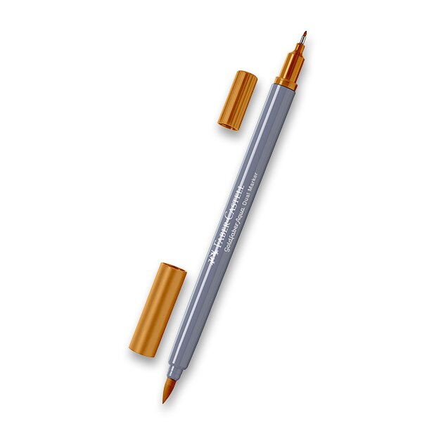 Popisovač Faber-Castell Goldfaber Aqua Dual Marker výběr barev okrově žlutá, 183 Faber-Castell