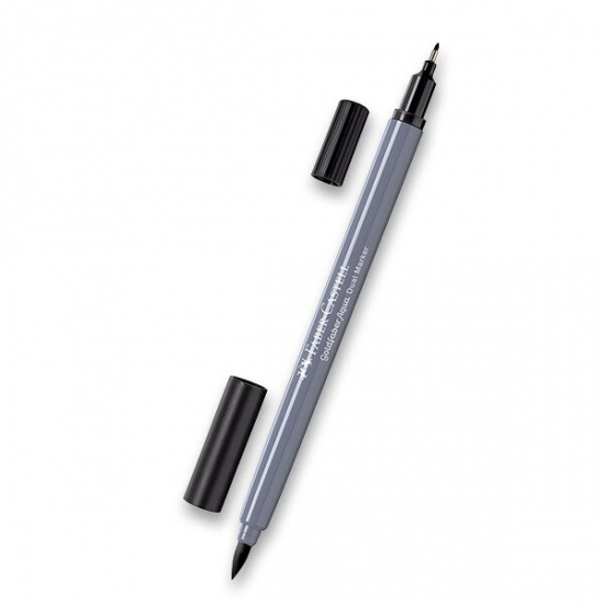 Popisovač Faber-Castell Goldfaber Aqua Dual Marker výběr barev černá Faber-Castell