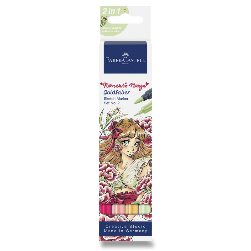 Popisovače Faber-Castell Goldfaber Creative Romantic Manga No. 2