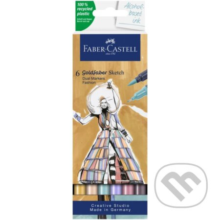Popisovač Faber-Castell Goldfaber Sketch Dual Marker Fashion sada, 6 barev Faber-Castell