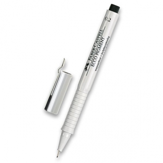 Popisovač Faber Castell Ecco Pigment 0 2mm černá Faber-Castell