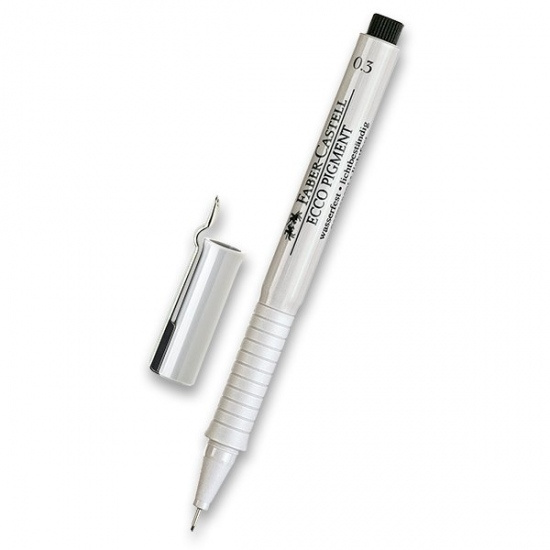 Popisovač Faber Castell Ecco Pigment 0 3mm černá Faber-Castell