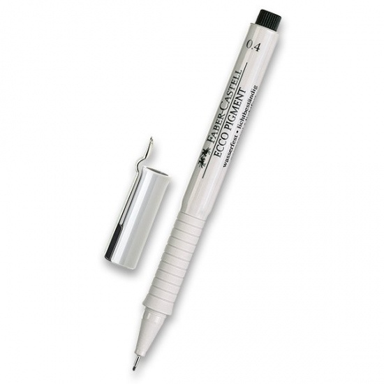 Popisovač Faber Castell Ecco Pigment 0 4mm černá Faber-Castell
