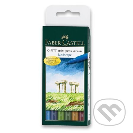 Popisovač Pitt Artist Pen Landscape 6 ks