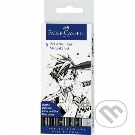 Popisovač Faber Castell Pitt Artist Pen Manga Mangaka 6ks Faber-Castell