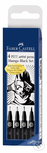 Popisovač Faber Castell Pitt Artist Pen Manga Black plast4ks Faber-Castell