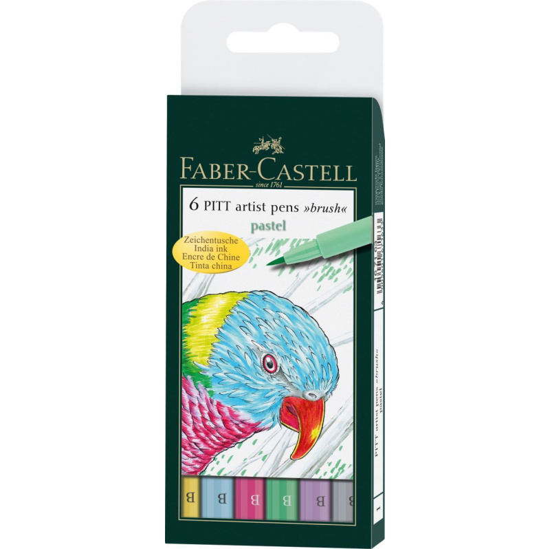 Popisovač Faber Castell Pitt Artist Pen Pastel 6ks Faber-Castell