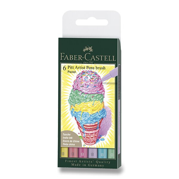 Popisovač Faber Castell Pitt Artist Pen Pastel 6ks Faber-Castell