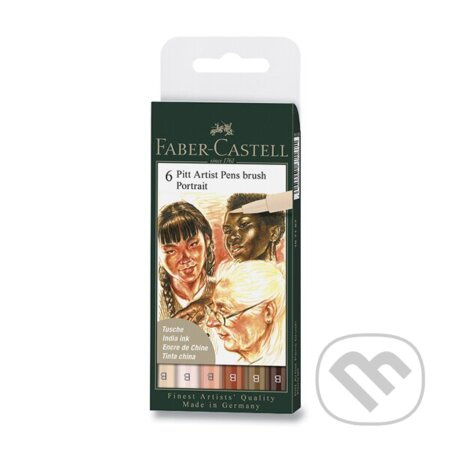 Popisovač Faber Castell Pitt Artist Pen Brush Portrait 6ks Faber-Castell