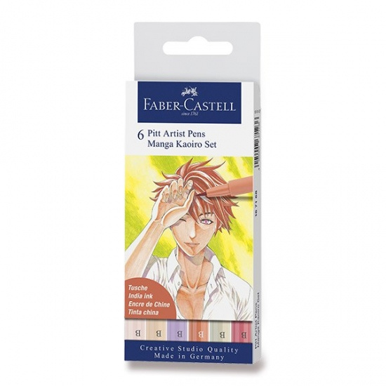 Popisovač Faber Castell Pitt Artist Pen Manga Kaoiro 2 6ks Faber-Castell