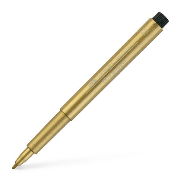 Popisovač Faber-Castell Pitt Artist Pen Metallic zlatý