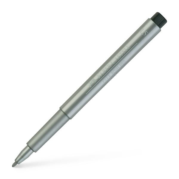 Popisovač Faber-Castell Pitt Artist Pen Metallic stříbrný