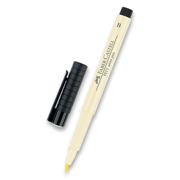Popisovač Faber-Castell Pitt Artist Pen Brush 103, ivory
