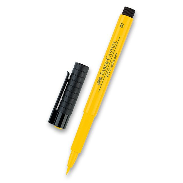 Popisovač Faber-Castell Pitt Artist Pen Brush 107, cadmium yellow