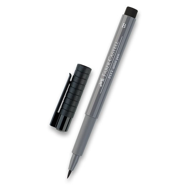 Popisovač Faber-Castell Pitt Artist Pen Brush - černé a šedé 233, cold grey IV