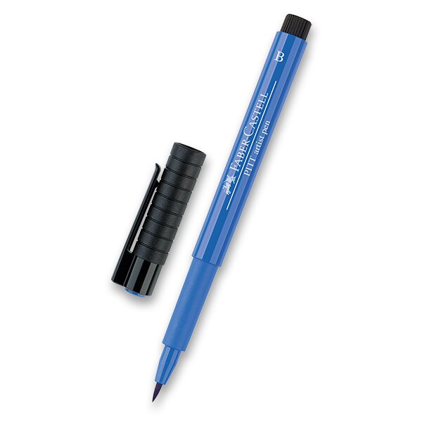 Popisovač Faber-Castell Pitt Artist Pen Brush 143, cobalt blue