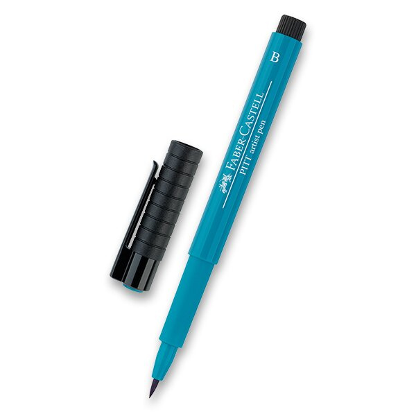 Popisovač Faber-Castell Pitt Artist Pen Brush 153, cobalt tarquoise
