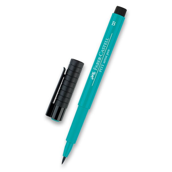 Popisovač Faber-Castell Pitt Artist Pen Brush 156, cobalt green