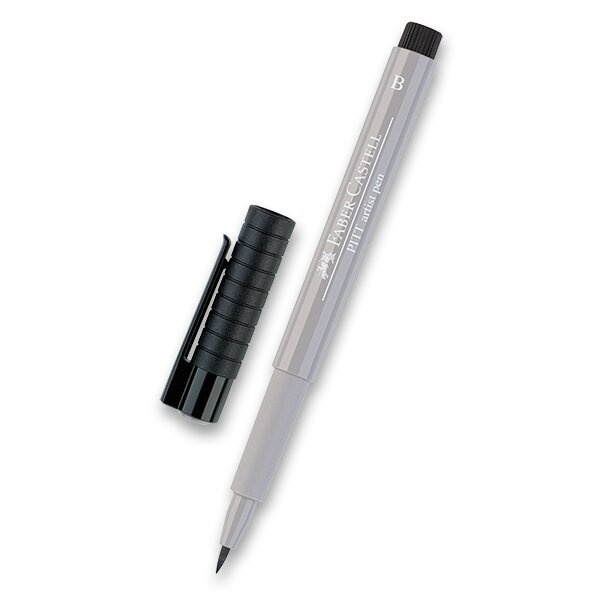 Popisovač Faber-Castell Pitt Artist Pen Brush - černé a šedé 272, warm grey III