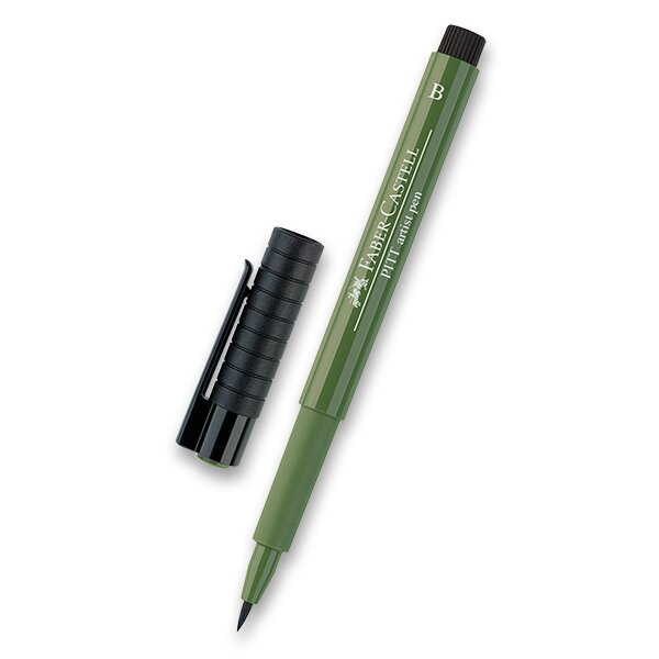 Popisovač Faber-Castell Pitt Artist Pen Brush 174, chromium green opaque