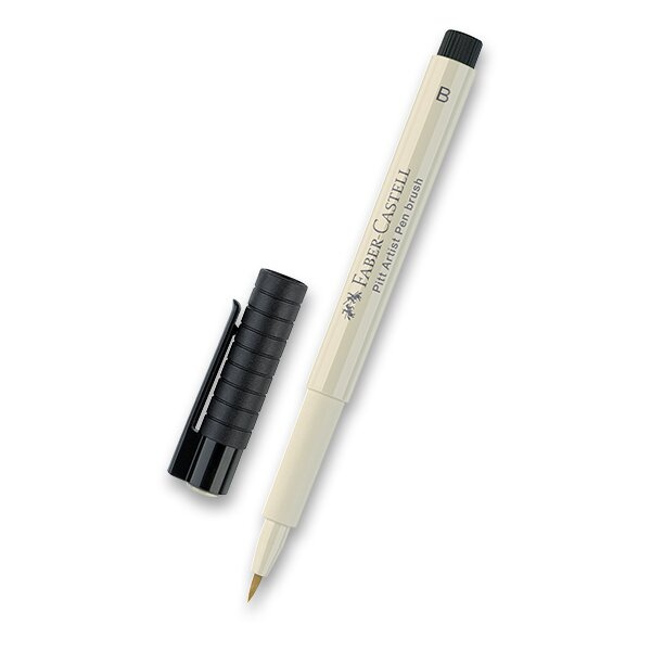 Popisovač Faber-Castell Pitt Artist Pen Brush - černé a šedé 270, warm grey I