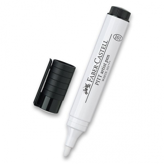 Popisovač Faber Castell Pitt Artist Pen Big Brush bílá Faber-Castell
