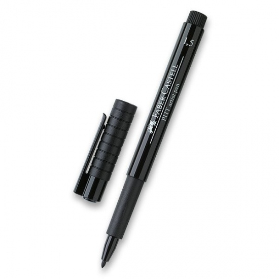 Popisovač Faber Castell Pitt Artist Pen 1 5 bullet nib černá Faber-Castell