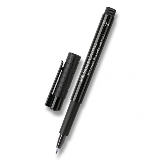 Popisovač Faber-Castell Pitt Artist Pen Fude H, černý Faber-Castell