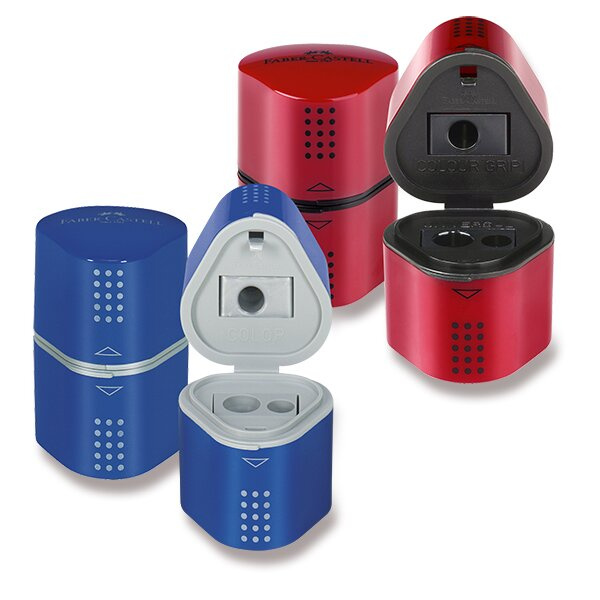 Ořezávátko Faber Castell Grip 2001 červená modrá Faber-Castell