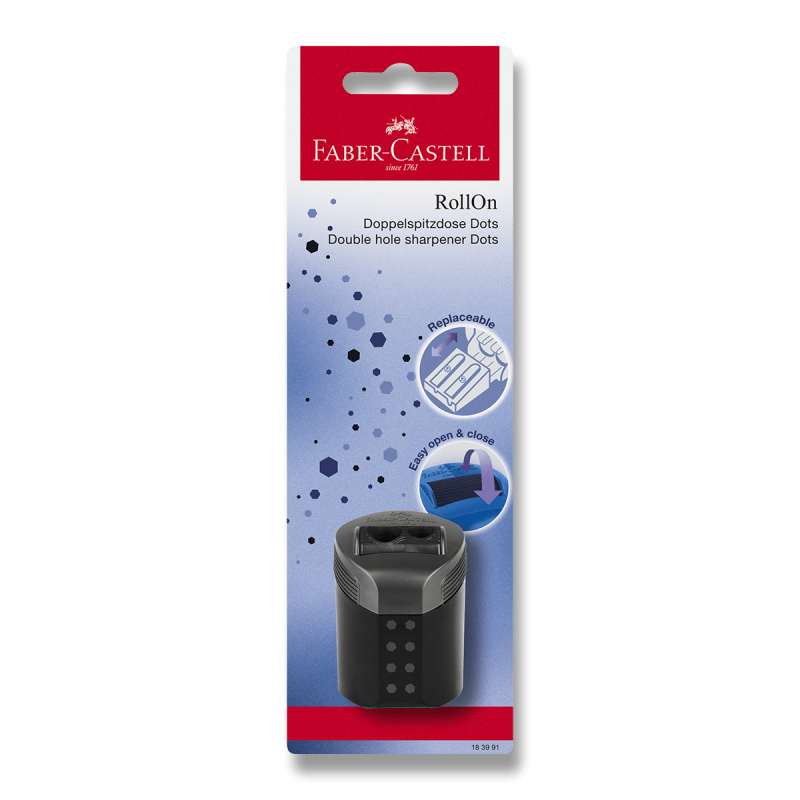Ořezávátko Faber-Castell RollOn Dots 2 otvory Faber-Castell