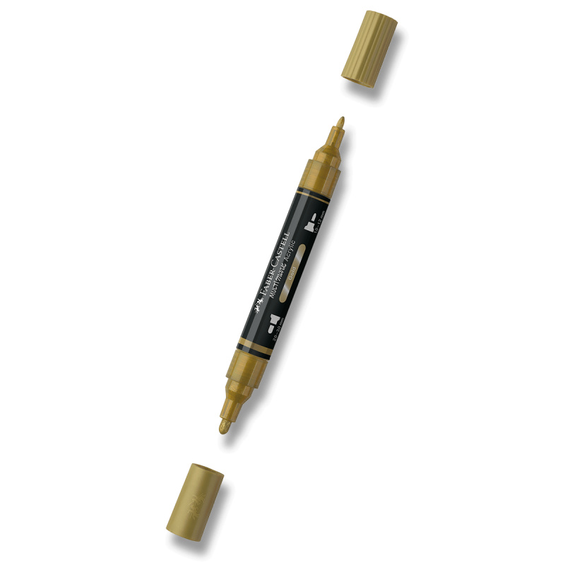 Akrylový popisovač Faber-Castell Multimark Metallic - 250, gold Faber-Castell