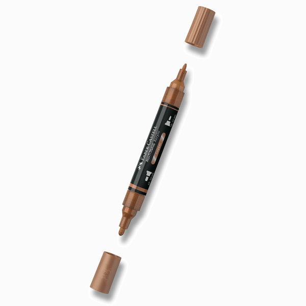 Akrylový popisovač Faber-Castell Multimark Metallic - 252, copper