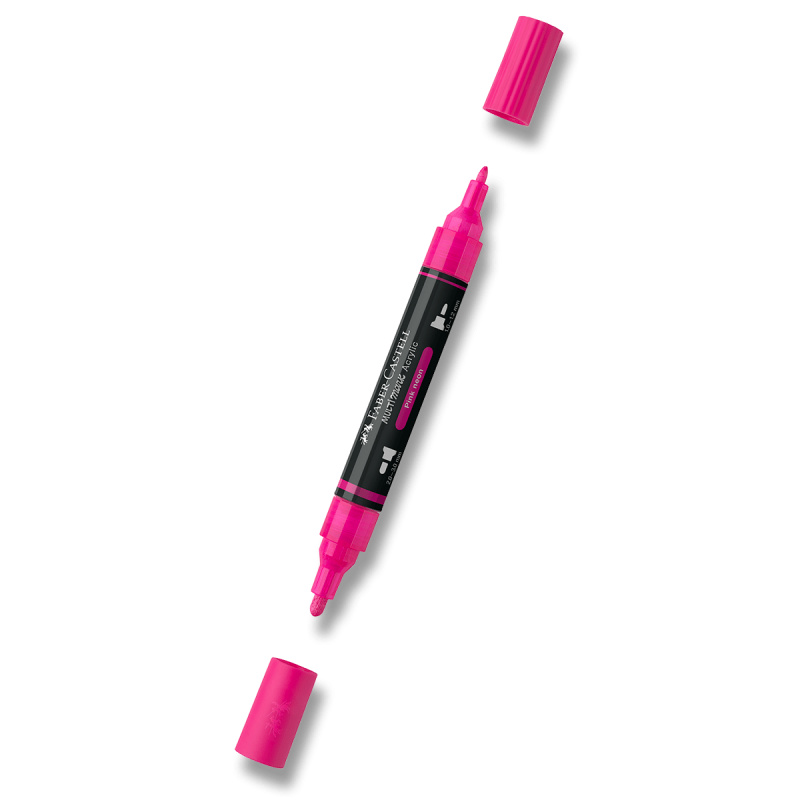 Akrylový popisovač Faber-Castell Multimark Neon - 253, pink neon Faber-Castell