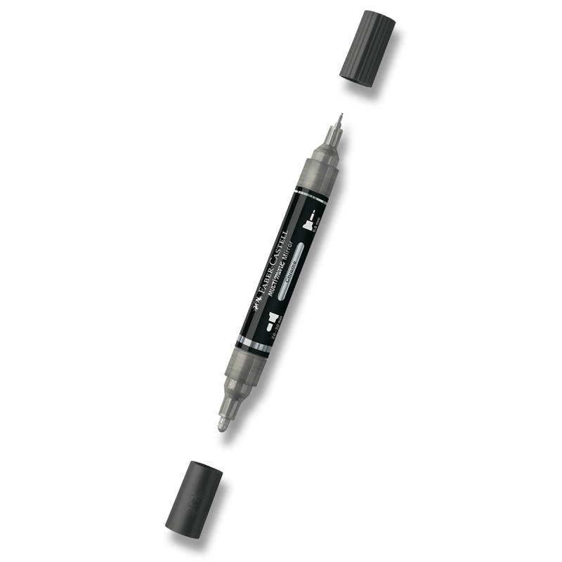 Popisovač Faber-Castell Multimark Mirror - 551, chrome Faber-Castell